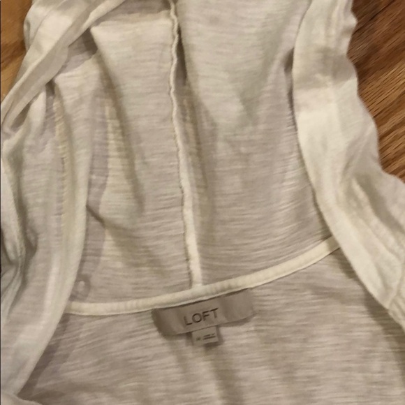 LOFT White hoodie top M - Picture 2 of 4